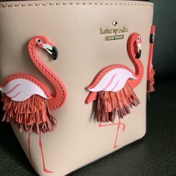 Kate Spade Flamingo Pippa Bucket Bag - Picture 8 of 8
